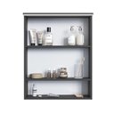 Ver imagem 4 de Espelheira de Banheiro com LED 2 Portas e Nicho 60cm Multimóveis Crpro-EPL007 Grafite