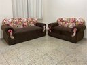 Ver mais imagens de Sofá 2 e 3 Lugares Marrom com Floral 603/66 Viena