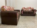Ver imagem 2 de Sofá 2 e 3 Lugares Marrom com Floral 603/66 Viena
