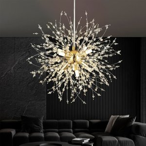 Pendente Cristal Fogos Artifício, 8 Lâmpadas G9, Lexlight