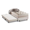 Ver imagem 1 de Cama Box c/Auxiliar Solteiro: Colchão Herval Maxspring Scotland + Base CRC Courano Branco(88x188)