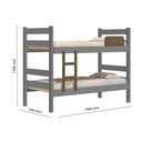 Ver imagem 4 de Beliche Prisma Plus 100% Mdf Cinza Jequitibá J&a Móveis