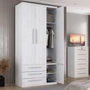 Ver imagem 1 de Guarda-roupa 3 Portas com Sapateira 1307 Ilan Carvalho
