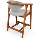 Ver imagem 6 de Kit 02 Banquetas Baixa para Cozinha Sala Jantar Bancada Cecília L02 Bouclê Cinza - Lyam Decor
