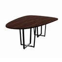 Ver mais imagens de Mesa de Reunião Orgânica MDP 270cm Louro Preto com Preto F5 Office