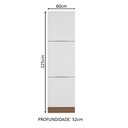 Ver imagem 3 de Paneleiro Madesa Stella 60 cm 3 Portas Rustic/Branco