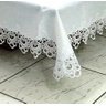 Toalha de Mesa Retangular Barrado em Guipir Branco 1,50M x 2,20M - Wan xin - 2