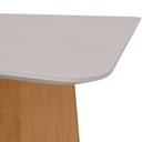 Ver imagem 4 de Conjunto Sala de Jantar Mesa Nevada 130 Tampo Vidro Off White com 8 Cadeiras Apogeu - Lopas Amendoa 