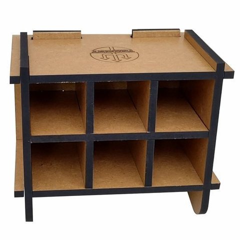 Organizador de Mesa em Mdf com 6 Divisões - Mod. Org-m6