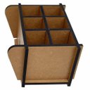 Ver imagem 6 de Organizador de Mesa em Mdf com 6 Divisões - Mod. Org-m6