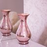 Vaso De Vidro Rose Gold Flores Decoração Mediterraneo - 4