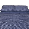 Colcha Queen Com Porta Travesseiro Luma Joy Azul Indigo - Hedrons - 3