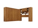 Ver imagem 2 de Guarda-Roupa Casal Modulado Canto 11 Portas com Espaço para Cama Multimóveis Cinamomo