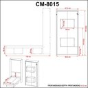 Ver imagem 7 de Cama Articulada de Solteiro com 2 Nichos Cm8015 Amêndoa - Tecno
