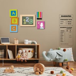 Professor Educação Infantil - Quadros ou Placas Modulares com 6 Peças - 2