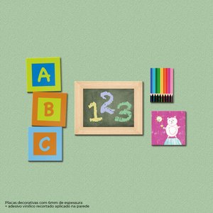Professor Educação Infantil - Quadros ou Placas Modulares com 6 Peças