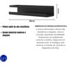 Prateleira de Cozinha Porta Temperos de Parede em Aço Preto Design Moderno e Funcional para Organiza - 2