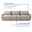 Ver imagem 7 de Sofá Orgânico Retrátil 4 Lugares 270cm Base Madeira Maciça Oxford