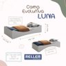 Cama Evolutiva 2 em 1 Luna Branco Fosco - Reller Móveis - 7