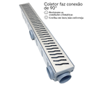 Ver imagem 2 de Ralo Piscina 6x50 Inox Raio com Tela Coletor Plástico Cinza