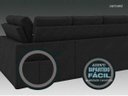 Ver imagem 6 de Sofá 4 Lugares Canto com Chaise Retrátil Miró Velosuede 2,16M (L)