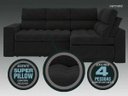Ver imagem 3 de Sofá 4 Lugares Canto com Chaise Retrátil Miró Velosuede 2,16M (L)