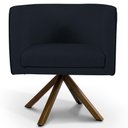 Ver imagem 4 de 2 Poltronas Base Giromad Madeira Betina C-05 Preto Domi