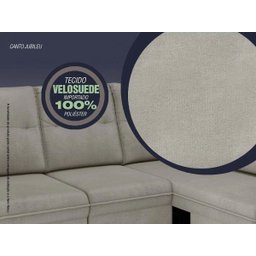 Sofá 4 Lugares Canto com Chaise Retrátil Jubileu Velosuede 2,16M (L) - 5