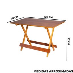 Mesa Dobrável 120x70 Paraná:mel - 7