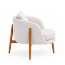 Ver imagem 6 de Poltrona Lume Courino Off White - Sallar Home