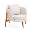 Ver imagem 1 de Poltrona Lume Courino Off White - Sallar Home