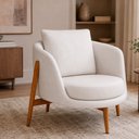 Ver imagem 2 de Poltrona Lume Courino Off White - Sallar Home