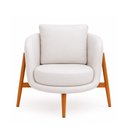 Ver imagem 5 de Poltrona Lume Courino Off White - Sallar Home