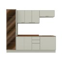 Ver imagem 3 de Cozinha Compacta 5 Peças 100% MDF Fineze Henn Areia e Cinamomo