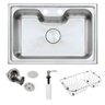 Kit Cuba Gourmet Arell Kameel Inox Escovado Com Acessórios - 4
