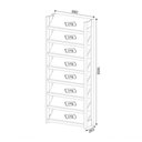 Ver imagem 7 de Conjunto Guarda Roupa Modulado Closet 4pçs Az2 Branco Nogal