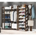 Ver imagem 1 de Conjunto Guarda Roupa Modulado Closet 4pçs Az2 Branco Nogal