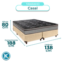 Ver imagem 3 de Cama Box Blindado Casal + Colchão D28 Conforto Paropas