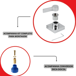Kit 4 Acabamento Registro Banheiro Chuveiro Cromado C-70:cromado - 2