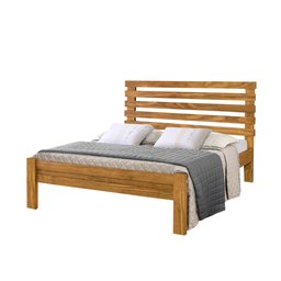 Cama de Casal Madeira Maciça Rebeca Atraente Imbuia - 2