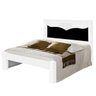 Cama de Casal Larissa JM Barreto Branco com Preto - 1