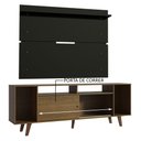 Ver imagem 5 de Rack Madesa Cancun com Pés e Painel para TV até 65 Polegadas Rustic/Preto 5ZD8 Cor:Rustic/Preto/Rust