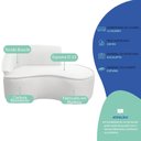 Ver imagem 6 de Kit Divã Recamier Orgânico Marrocos 160cm Lado Direito e 2 Poltronas Amore Bouclé Branco