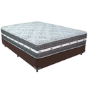 Ver imagem 1 de Cama Box e Colchão Black Graphite Molas Ensacadas Casal Anjos: Marrom