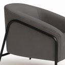 Ver imagem 7 de Poltrona Sala Decorativa Stella Base Alta Tubo Preto Sintético D03 - D’Rossi