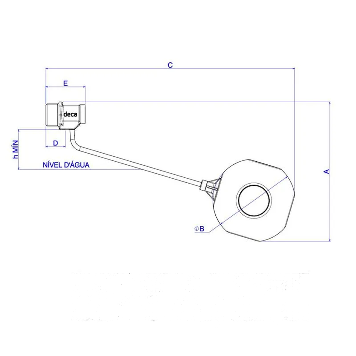 Torneira Boia Deca 1350 Bsa 034 - 2