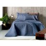 Kit Colcha 3 Peças Casal Boulevard Stone Wash - Altenburg - Azul Bali - 1