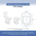 Ver imagem 3 de Tampa Vaso Sanitário Poliester Acrilico Art Branco para Bacia Incepa
