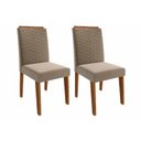 Ver imagem 1 de Kit 2 Cadeiras Sala Jantar Clarice 2 Un Savana/Suede Joli - Cimol