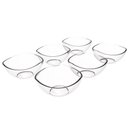 Ver imagem 3 de Jogo de Sobremesa 7 Peças Tigelas Bowl Transparente Plástico Crippa